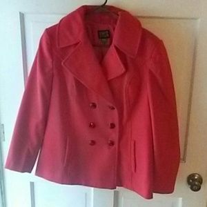 Red Pea Coat